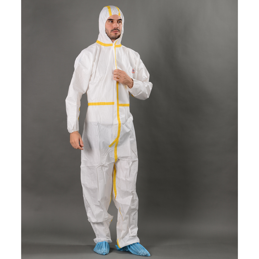 Disposable microporous coverall colorful