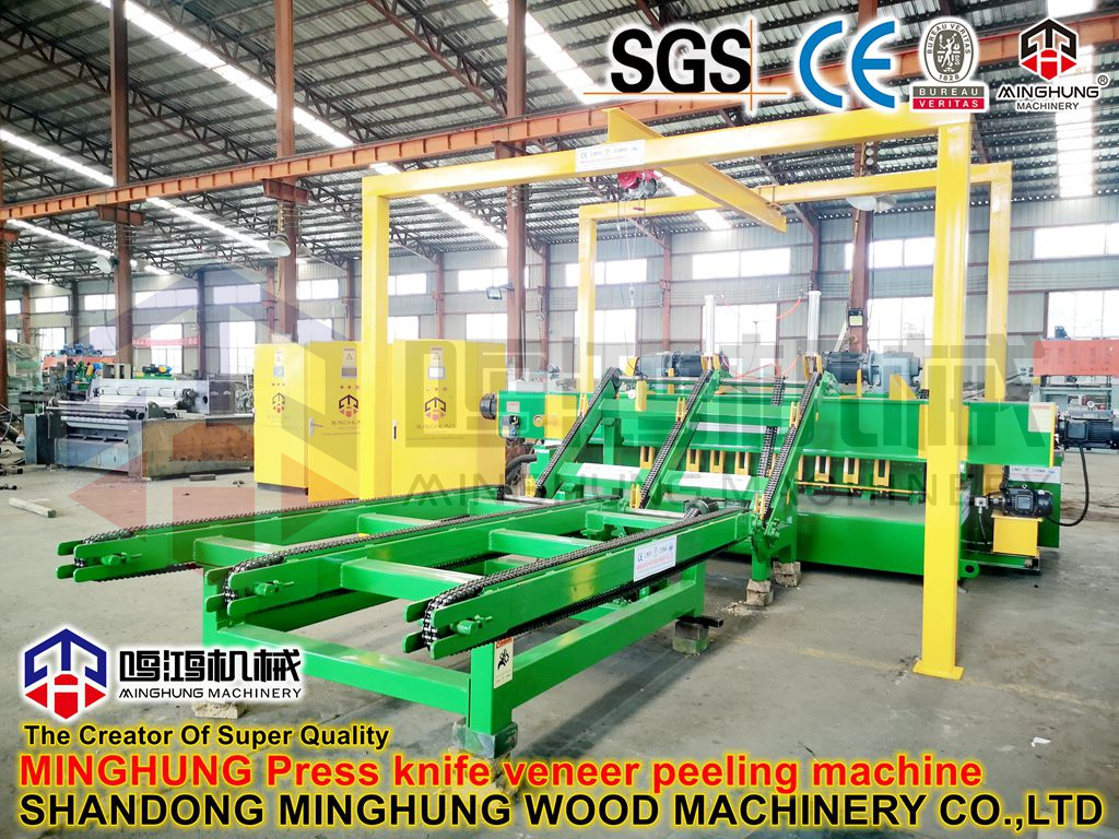 Mesin Pengupas Kayu Putar Spindleless untuk Beech Bucks