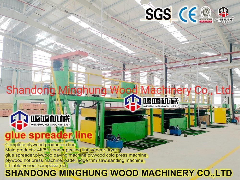 Penyebar Lem Roller Veneer Kayu untuk Pembuatan Kayu Lapis Woodworking