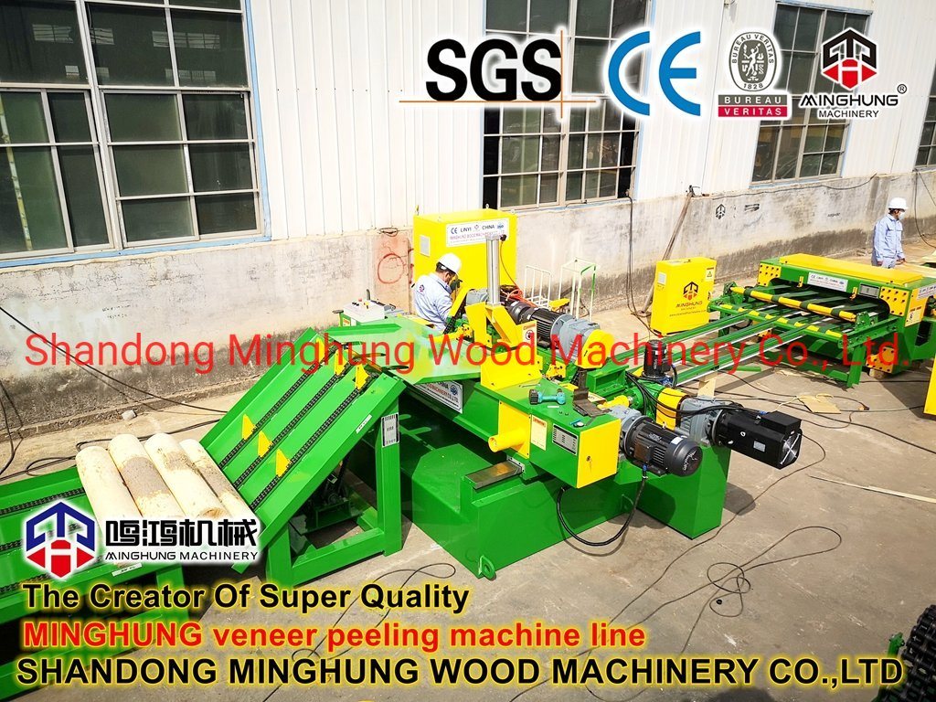 Lini Produksi Veneer Batang Log Kayu untuk Produksi Kayu Lapis