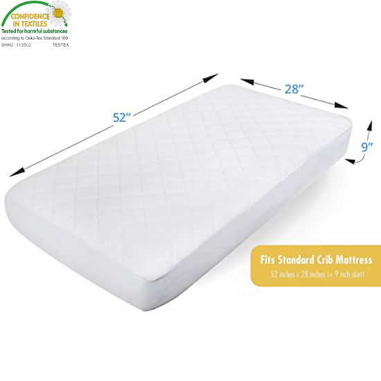 Luxuriously Soft Bamboo Crib Mattress Pad for Baby Cot