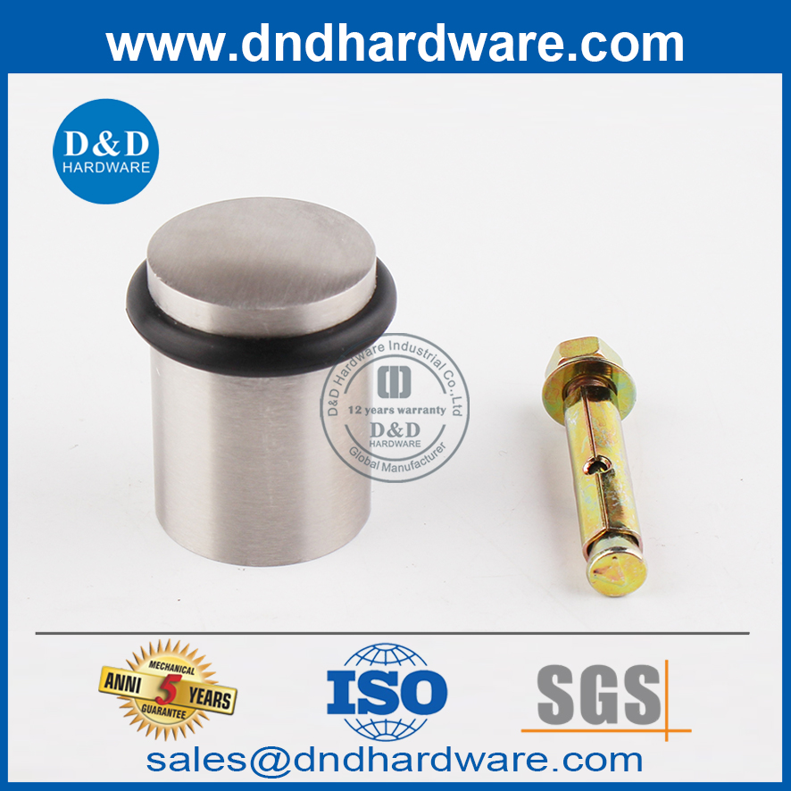 Tapón de puerta de metal pesado de caucho de acero inoxidable Hardware-DDDS011
