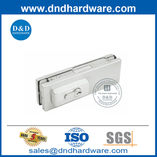 中国工厂玻璃门锁贴片配件带气缸和钥匙-DDPT004
