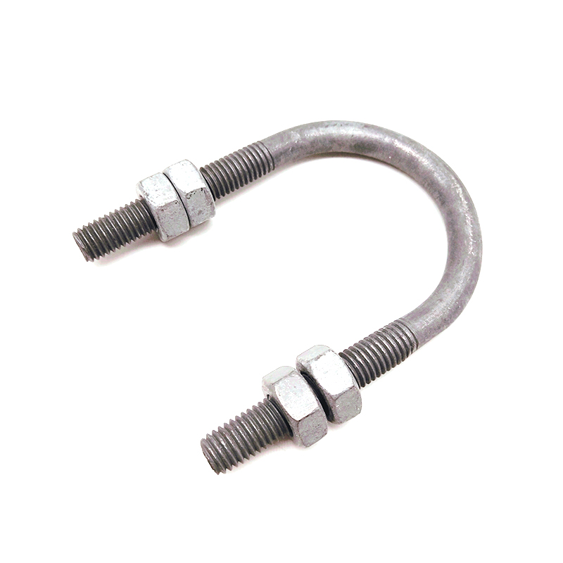 Grado 5.8/6.8/8.8 ACERO CON COOBAR DIP Hot Galvanized U Bolt con tuercas para potencia