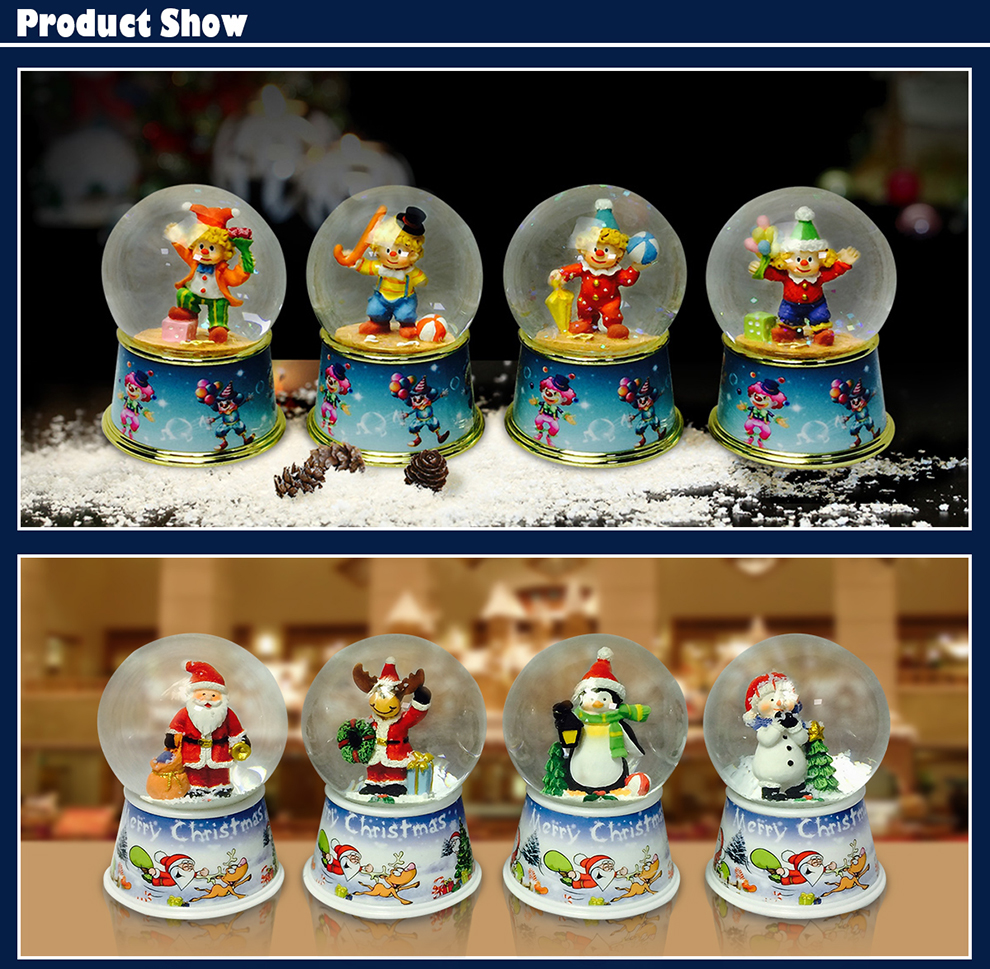 Snow Water Globe for Sale Snow Resin Snow Water Ball Merry Christmas