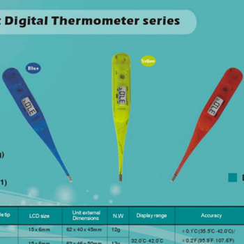 Transparent Digital Thermometer (Waterproof) (modelDT-01D)