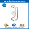Tirador acodado con manivela para puerta de vidrio de acero inoxidable de seguridad-DDPH005