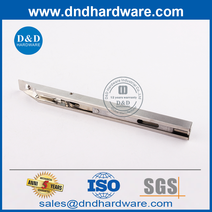 Tipo de caja oculta de acero inoxidable de seguridad moderna Perno de puerta empotrado-DDDB007