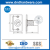 Huelga de latón de alta calidad a prueba de polvo con placa para puerta de madera-DDDP004