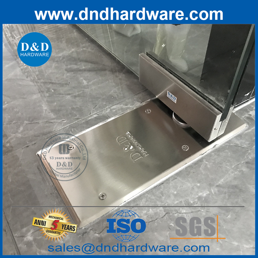 Resorte de piso de puerta delantera de vidrio de cubierta de acero inoxidable resistente y duradero Spring-DDFS220