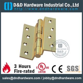 DDBH013-实心黄铜曲柄铰链，符合商业门的 BHMA 标准