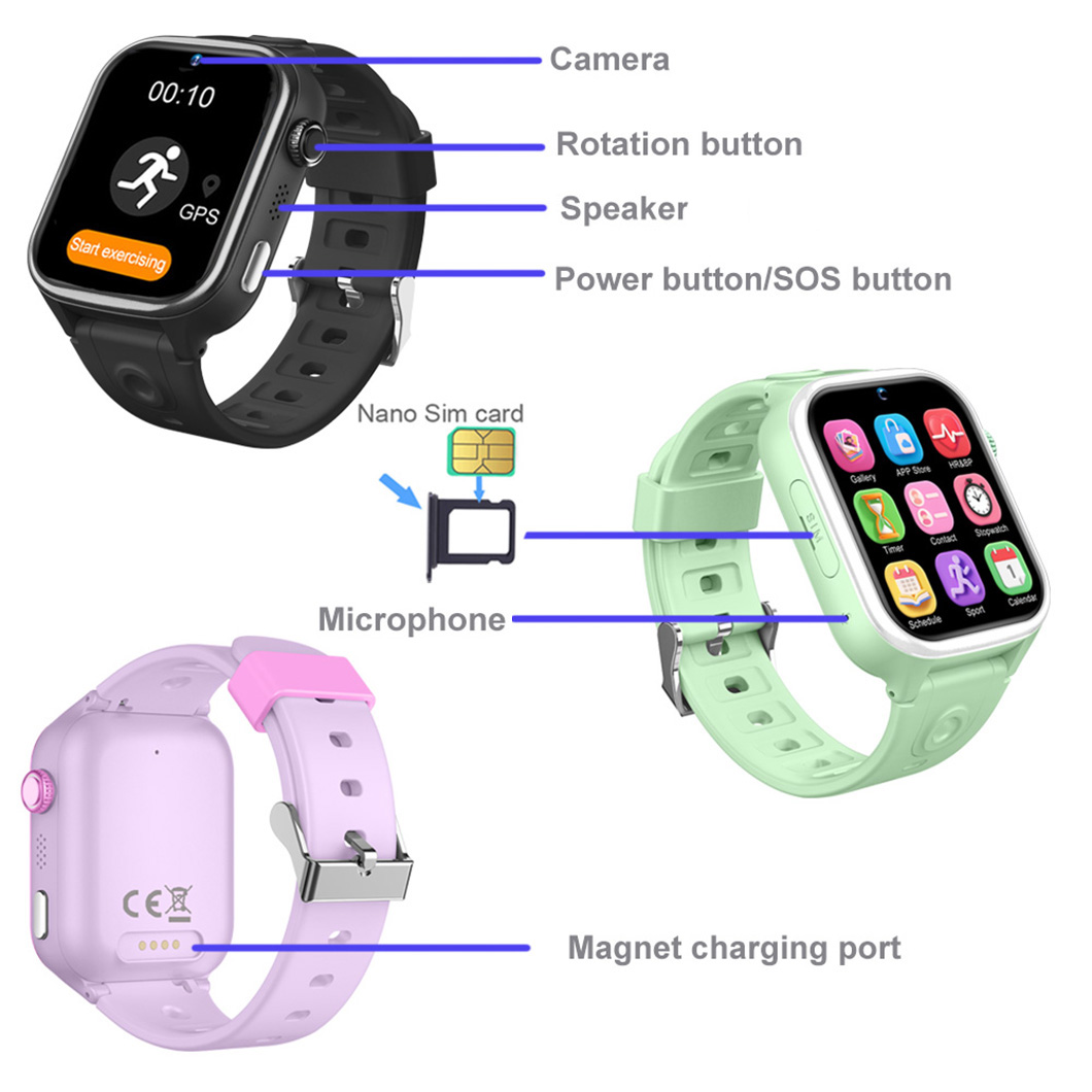 Reloj GPS inteligente 4G en tiempo real IP68 D40Pro