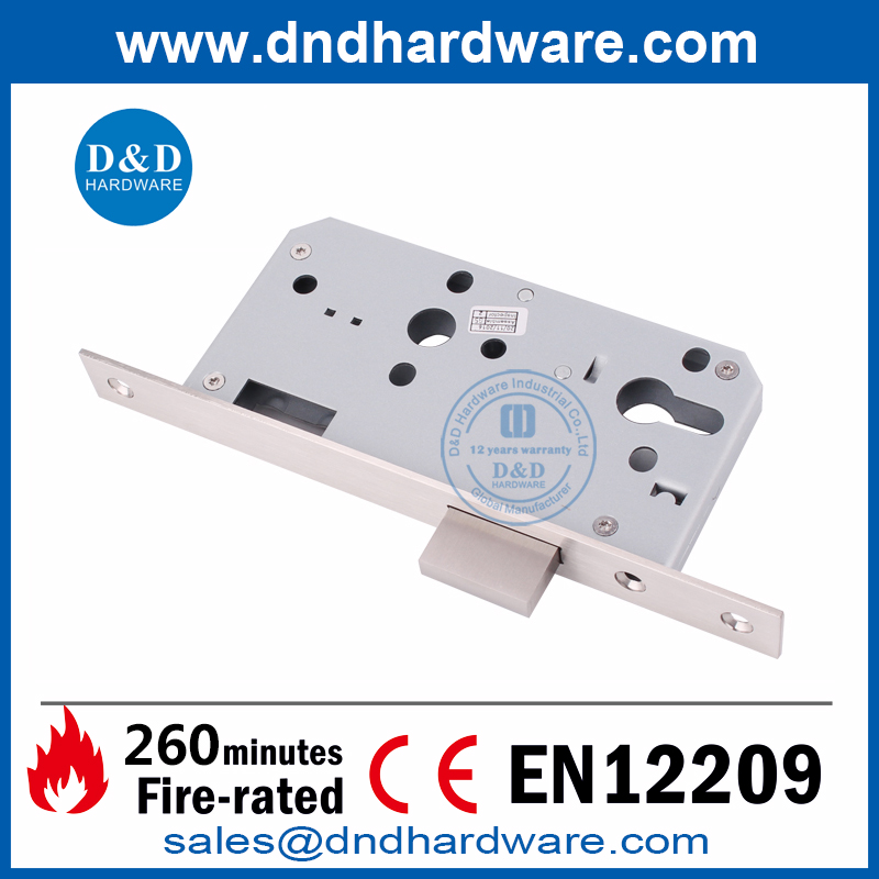 Sólido SUS304 CE Euro Mortise Deadbolt Door Lock-DDML013