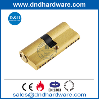 内门用缎面黄铜 EN1303 欧式双锁芯-DDLC003