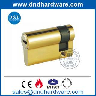 带钥匙-DDLC010 黄铜夜锁半锁芯