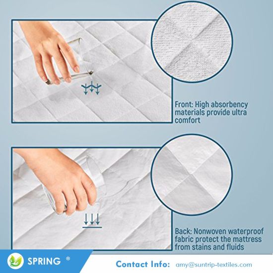 Chinese Suppliers Non Slip Design Non-Toxic Hypoallergenic Materials Crib Mattress Protector for Baby Cot