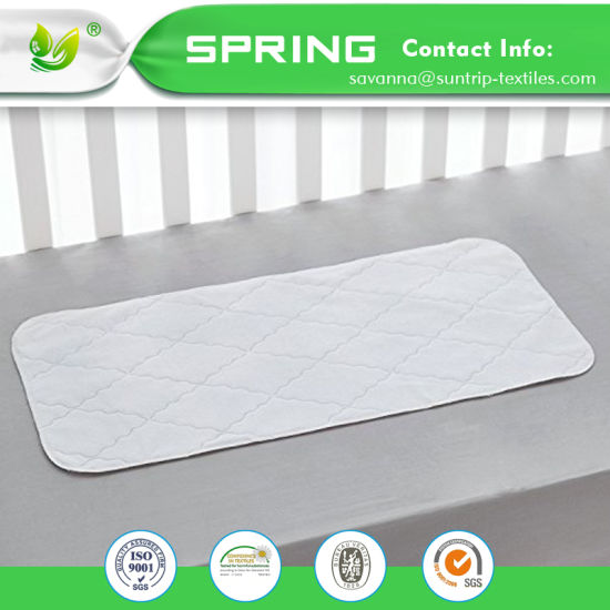 Quilted Baby Crib Cover and Protector Bamboo Waterproof Crib Mattress Pad