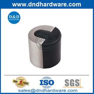 小型锌合金低价地板橡胶门塞-DDDS012