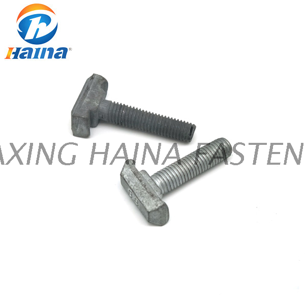 Haute qualité DIN186 Galvanisé à chaud Gr8.8 10.8 Halfen T Boulon