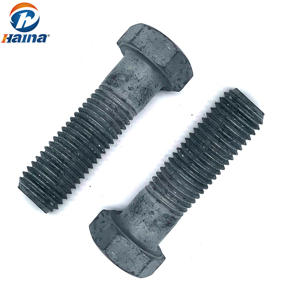 ASTM A394 en acier en carbone / acier inoxydable SS304 / 316 DIP HOT GALVANISE HDG TRANSMISSION ÉLECTRIQUE Boulon hexagonal lourd