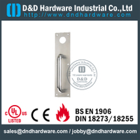 La placa de cierre nocturno de acero inoxidable 304 para puertas metálicas funciona con cilindro-DDPD011