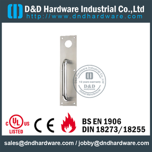 A placa de aço inoxidável da trava de 304 noites para portas do metal trabalha com Cylinder-DDPD011
