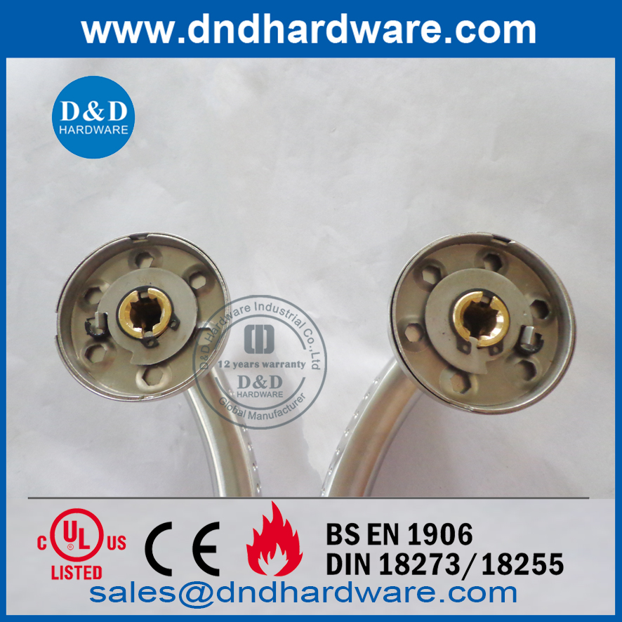 Manija de palanca de puerta de paso comercial antideslizante SS304-DDSH029