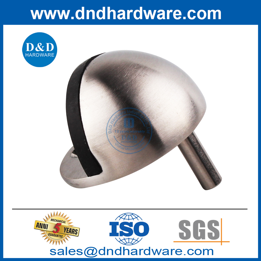 Tapón de puerta de metal de tipo montado en el piso de acero inoxidable de seguridad-DDDS001