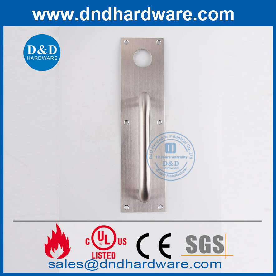 Placa de extracción de pestillo de noche de acero inoxidable moderno-DDPD011