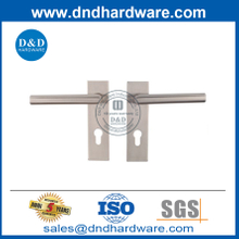 Maçaneta da alavanca mitrada da porta externa de aço inoxidável na placa-DDTP009