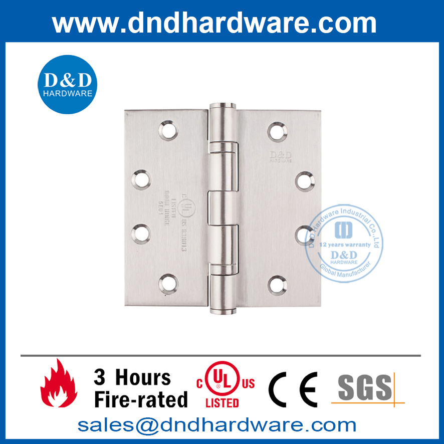 带 UL 认证的高品质不锈钢 316 门铰链-DDSS002-FR-4.5X4.5X3.4