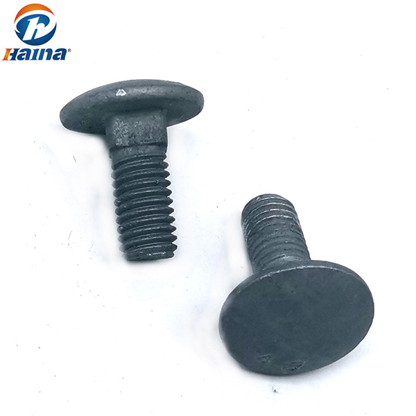Uso de perno de carro HDG galvanizado por inmersión en caliente de acero al carbono de grado 4.8 / 8.8 / 10.9 / 12.9 de alta resistencia para torre eléctrica