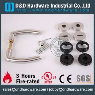 SS304 商业门塑料底座门把手-DDPL006