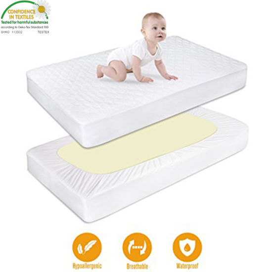 Luxuriously Soft Bamboo Crib Mattress Pad for Baby Cot