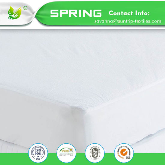 Anti Allergy Terry Cotton Waterproof Mattress Protector Fitted Sheet