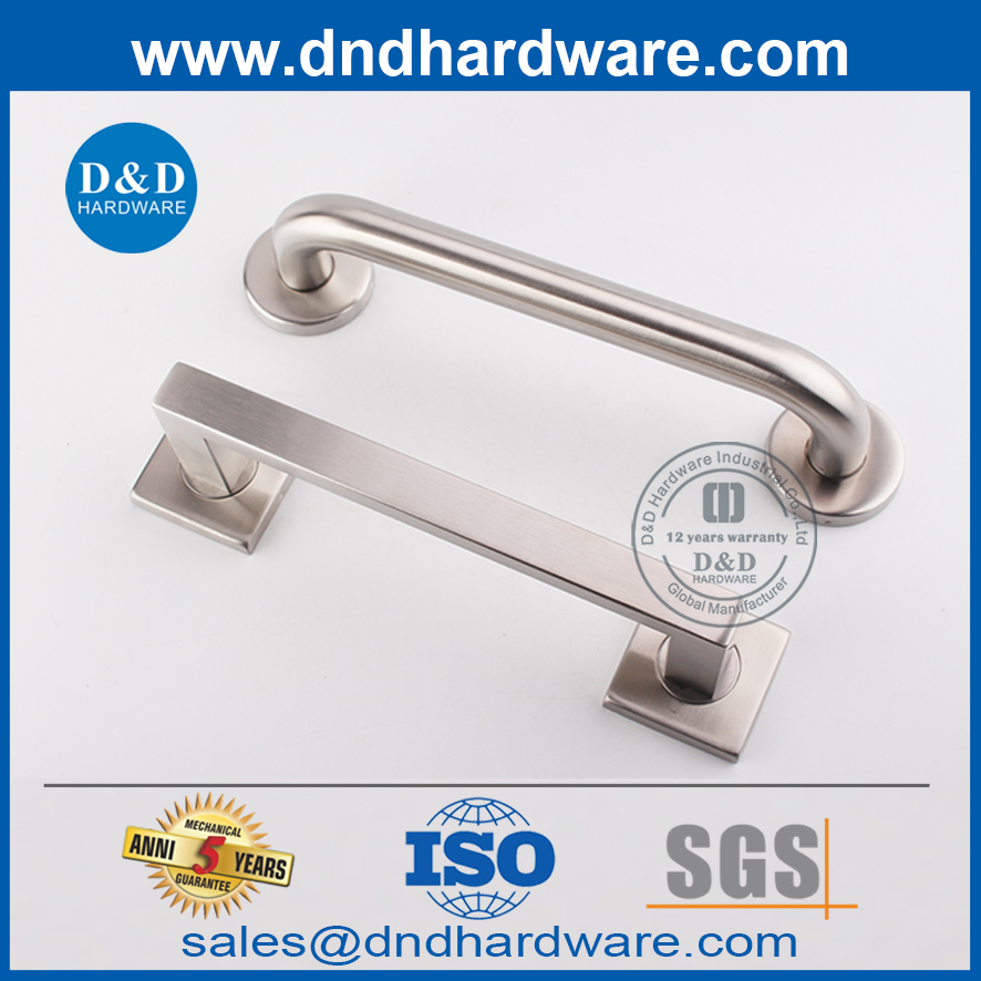 El mejor tirador de puerta de vidrio frontal de un solo lado de acero inoxidable personalizado-DDPH019