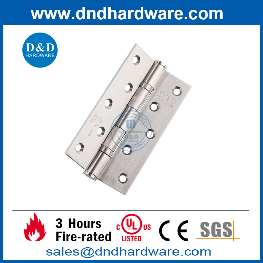 Bisagra de puerta cortafuego de acero inoxidable 304 UL para puerta exterior-DDSS005-FR