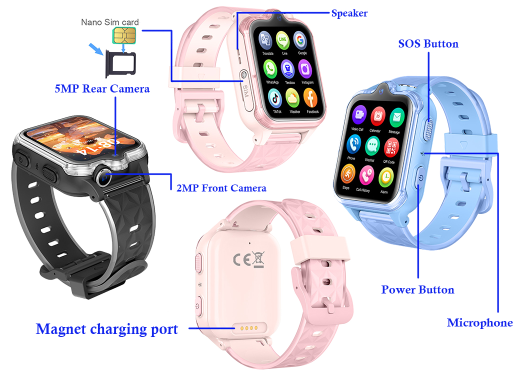 Reloj GPS para ni&ntilde;os 4G con doble c&aacute;mara D49S