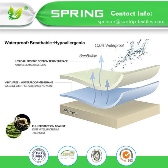 Hypoallergenic Bed Bug Proof Waterproof Mattress Cover Anti Bacterial Mattress Encasement