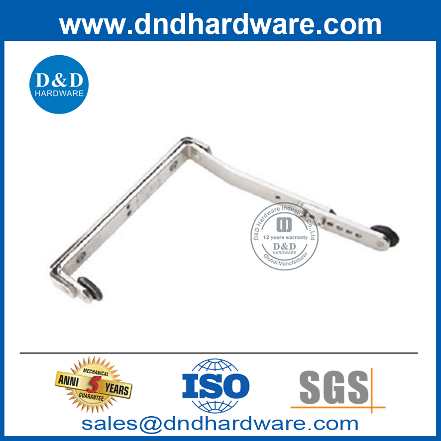 Coordenador de porta oculta de aço inoxidável para porta dupla-DDDR003