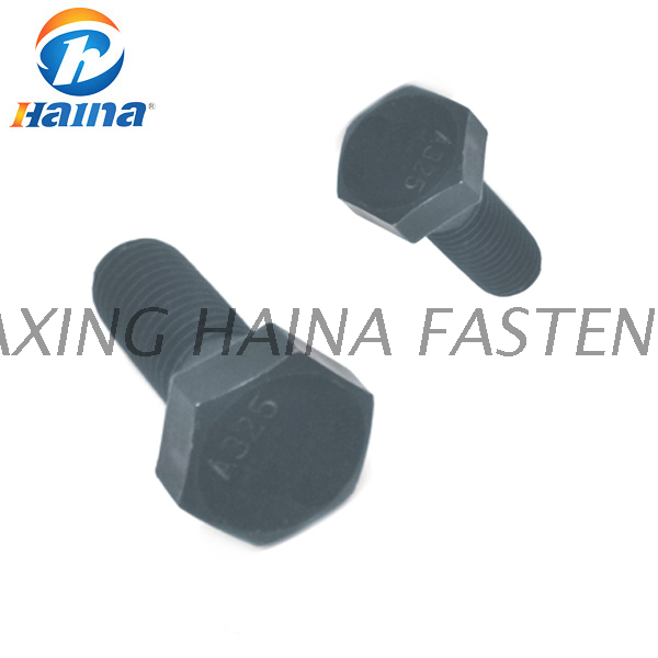 Tornillos de cabeza hexagonal Gr4.8 8.8 chapados en zinc negro (DIN7990 DIN558)