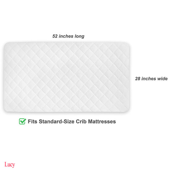 Effective Stain Protection Bamboo Waterproof Crib Mattress Pad Cover