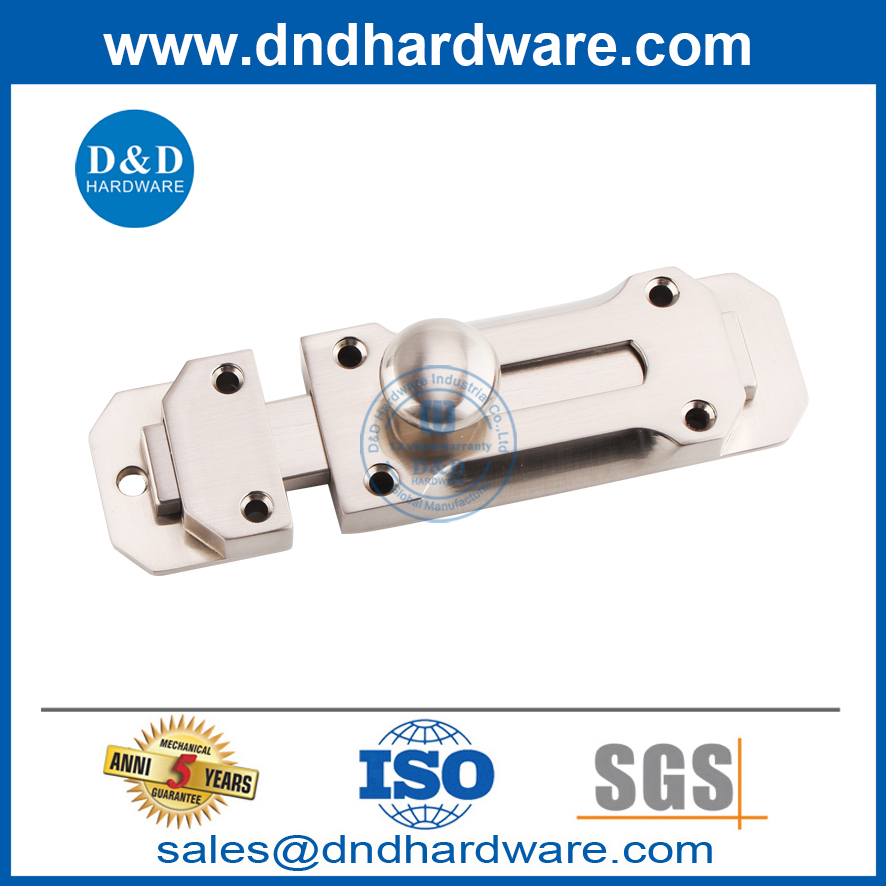 Perno de puerta tipo barril deslizante de seguridad de aleación de zinc para trabajo pesado-DDDB025