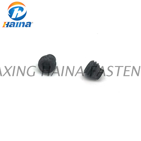 DIN915 tornillos de fijación hexagonales chapados en zinc negro con Dog Piont