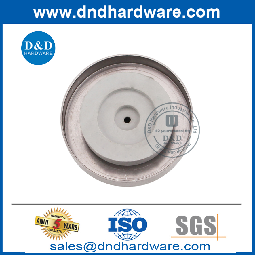 Proveedor de China Tapón cóncavo de acero inoxidable Perilla de puerta Stopper-DDDS023