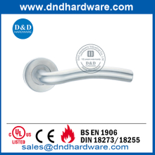 BS EN1906 Maçaneta de porta comercial contemporânea de aço inoxidável-DDTH006