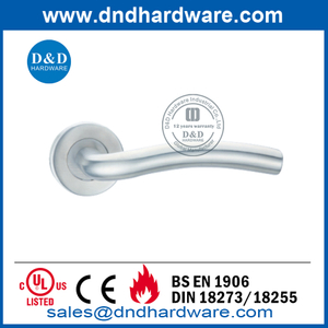 BS EN1906 Maçaneta de porta comercial contemporânea de aço inoxidável-DDTH006