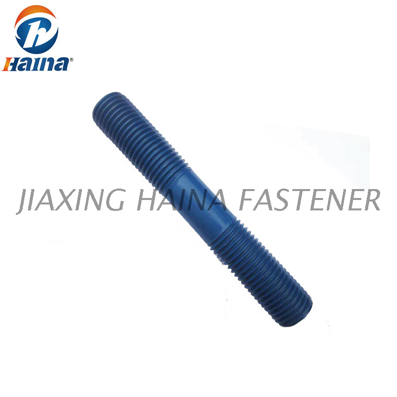 PTFE TEFLON Azul Extremos dobles Acero inoxidable 316L 316 304 Perno prisionero