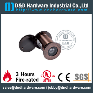 带防火门盖的安全门眼观察器，具有 UL 认证–DDDV005