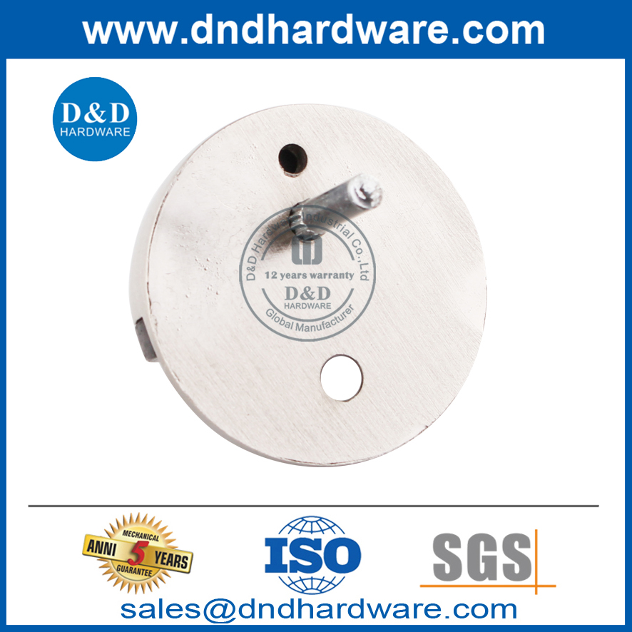 Tope de seguridad para puerta delantera de piso Hemisphere de aleación de zinc-DDDS004